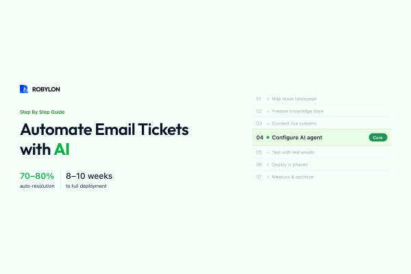 Automating email ticket resolution with AI, step by step