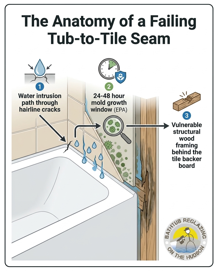 The Anatomy of a Failing Tub-to-Tile Seam