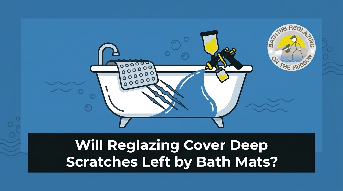 Will Reglazing Cover Deep Scratches Left by Bath Mats?