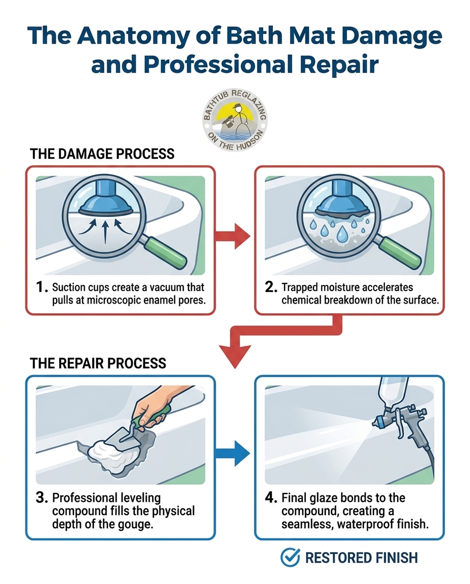 The Anatomy of Bath Mat Damage and Professional Repair
