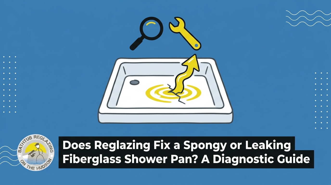 Does Reglazing Fix a Spongy or Leaking Fiberglass Shower Pan?