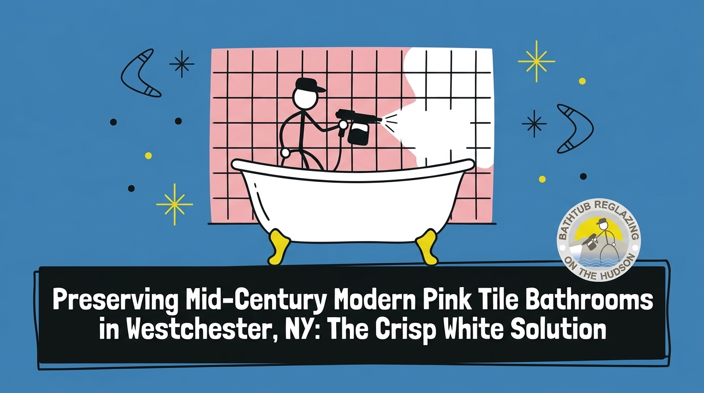Preserving Mid-Century Modern Pink Tile Bathrooms in Westchester