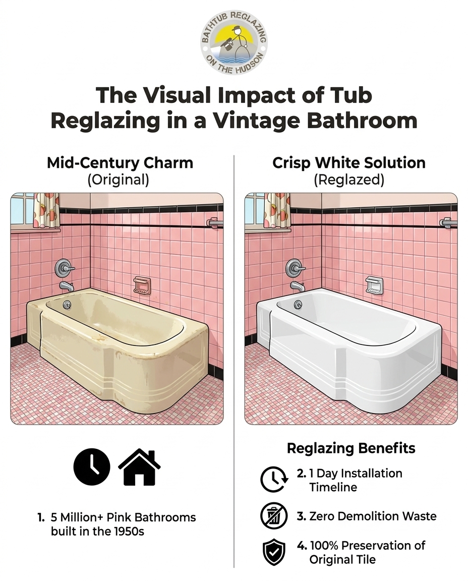 The Visual Impact of Tub Reglazing in a Vintage Bathroom