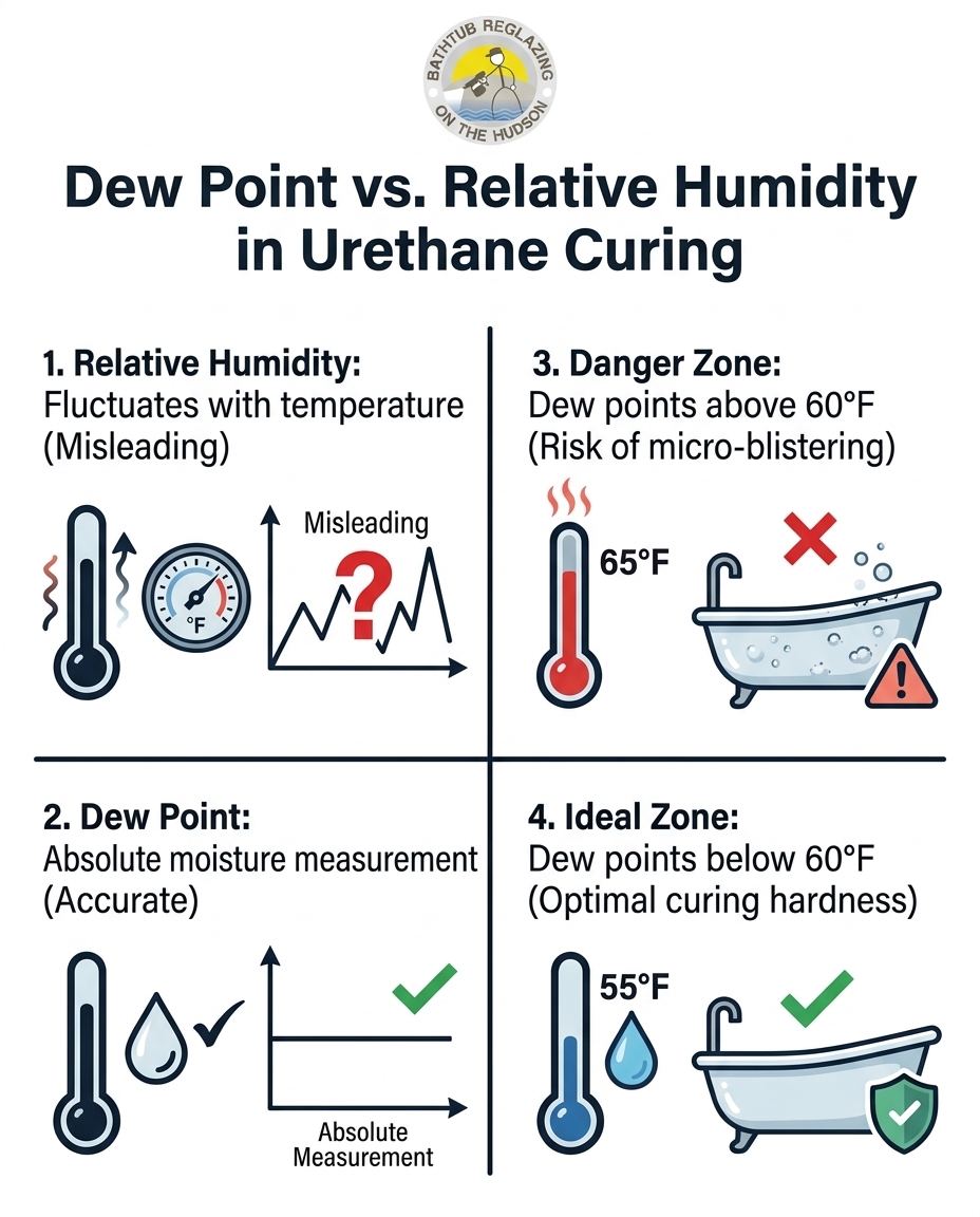 Dew Point vs. Relative Humidity in Urethane Curing