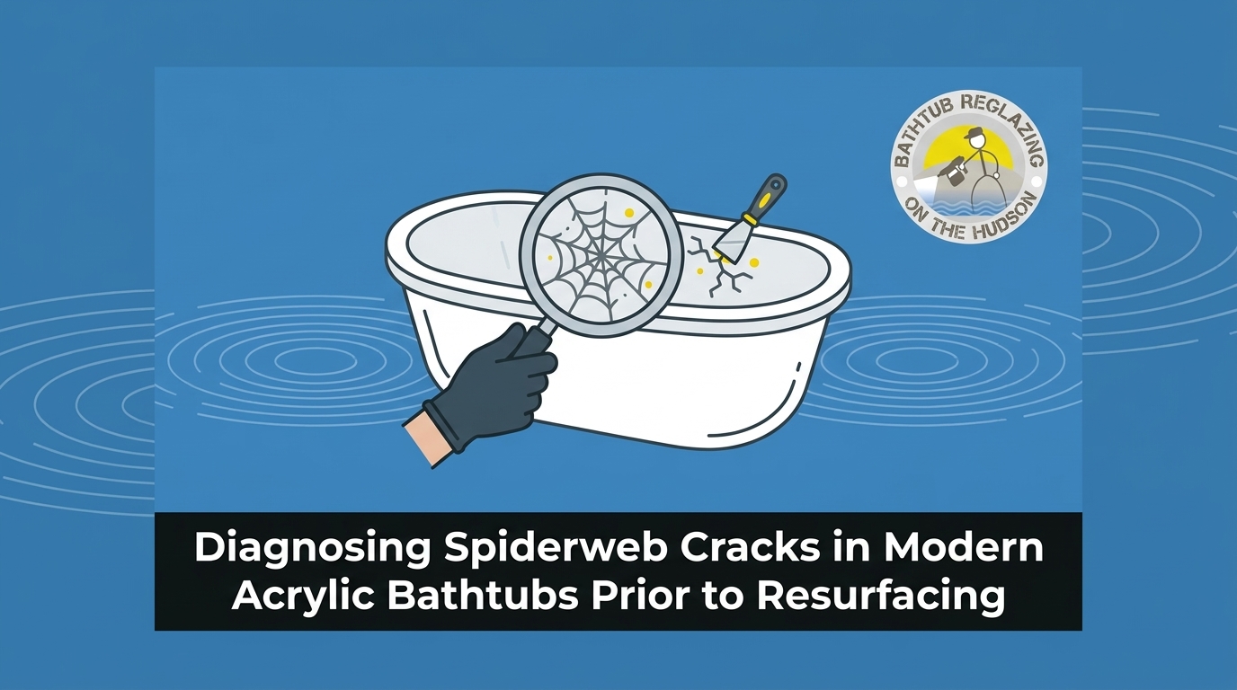 Diagnosing Spiderweb Cracks in Acrylic Bathtubs Prior to Resurfacing