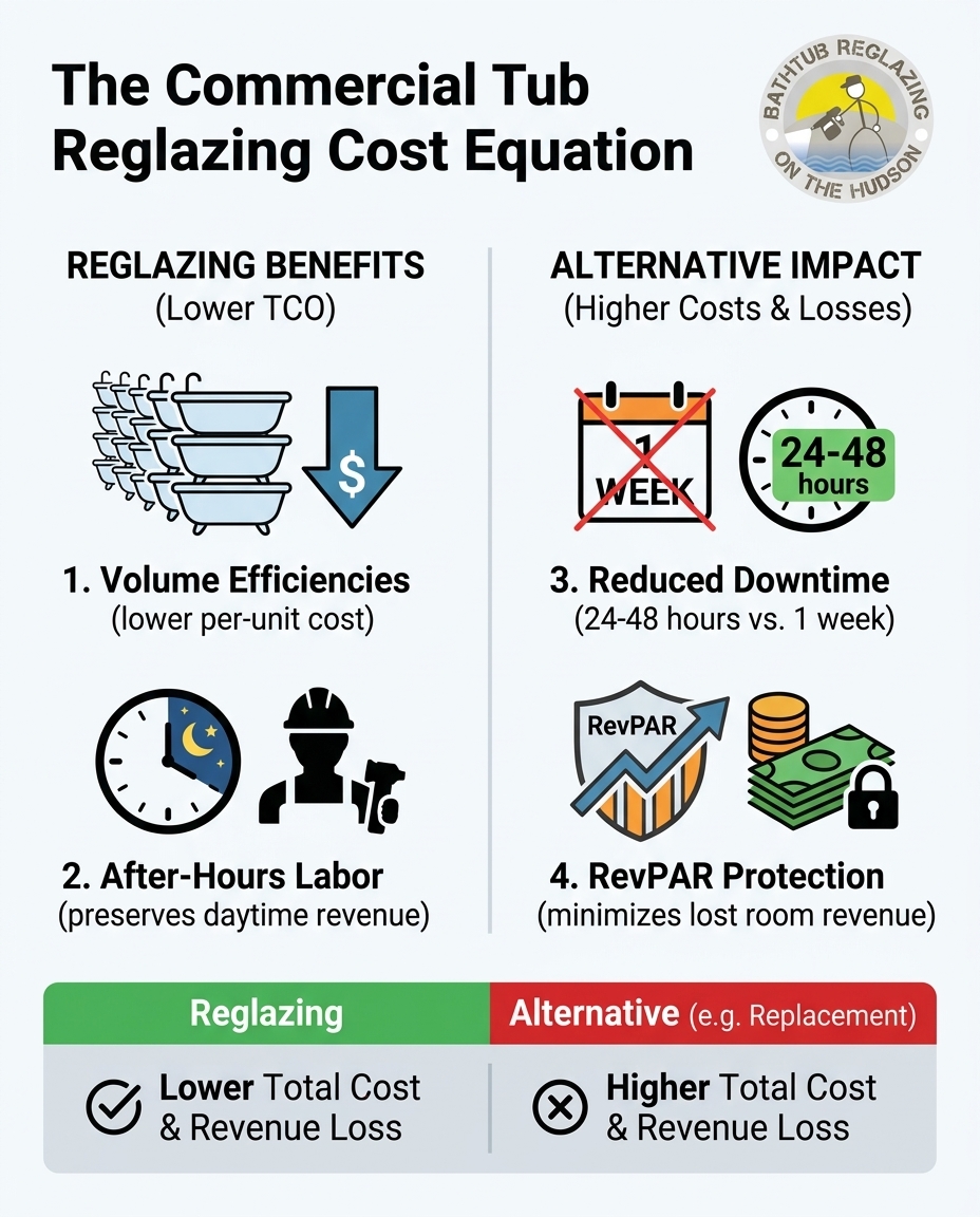 The Commercial Tub Reglazing Cost Equation