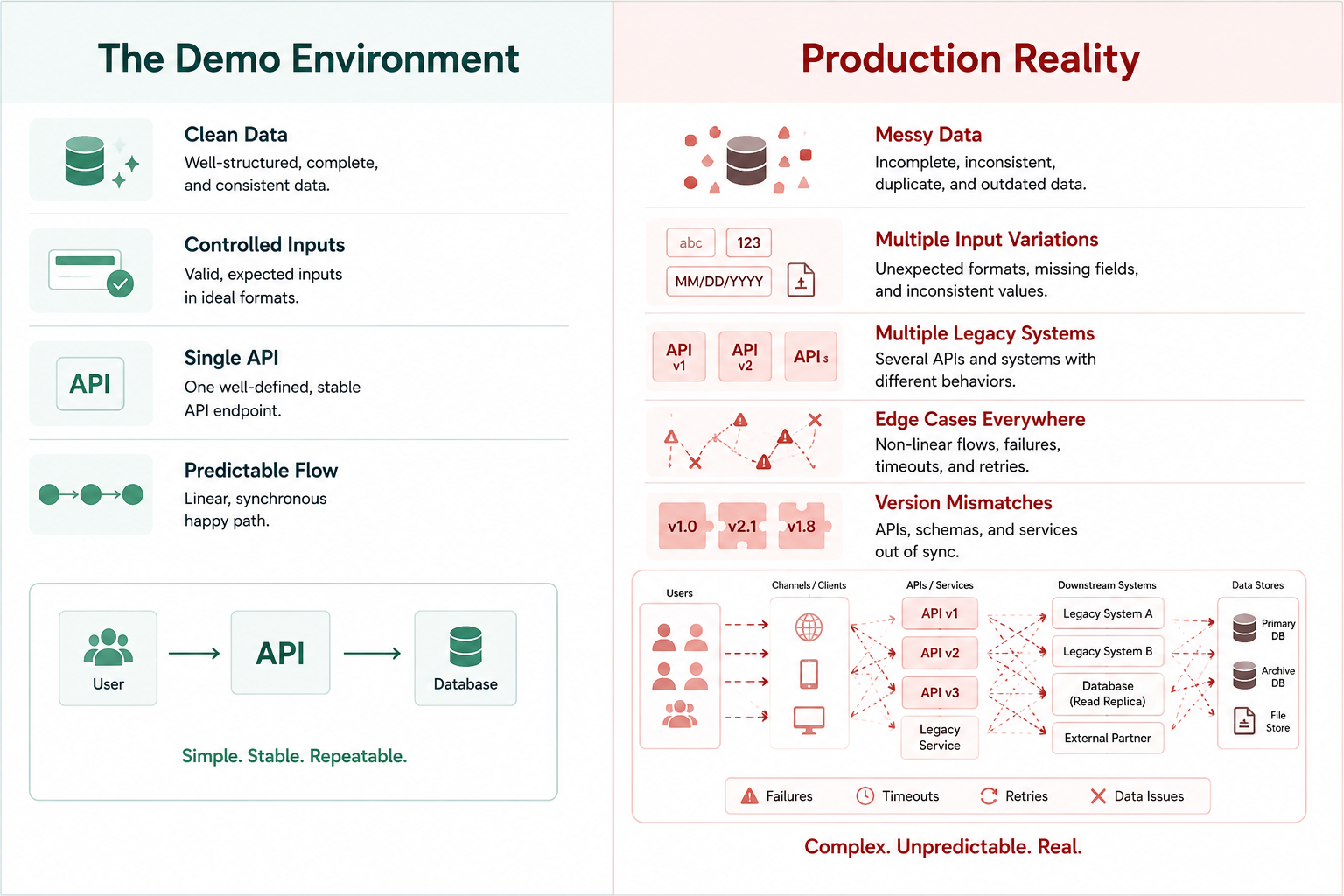 The demo environment vs. Production reality