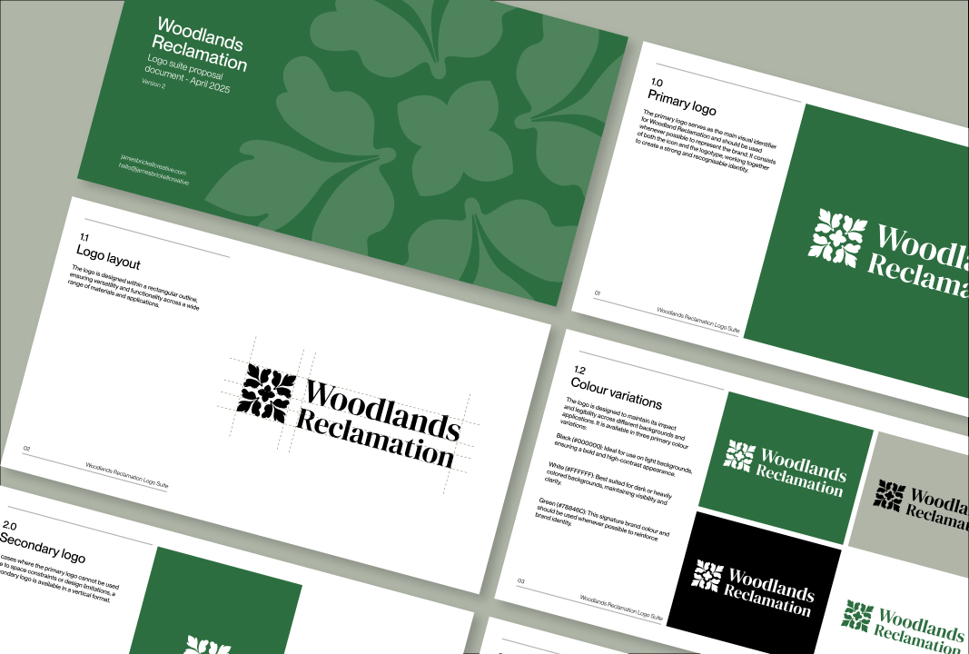 Scrolling Image Showing the work of James Brickell