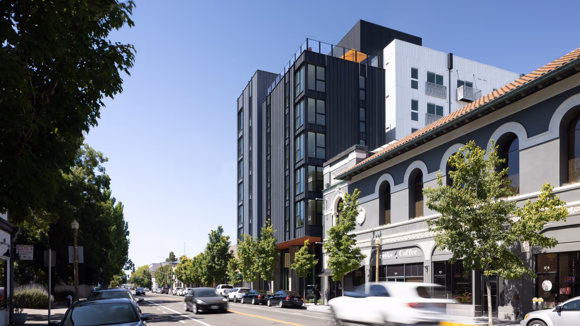 Exterior rendering of Felix Apartments