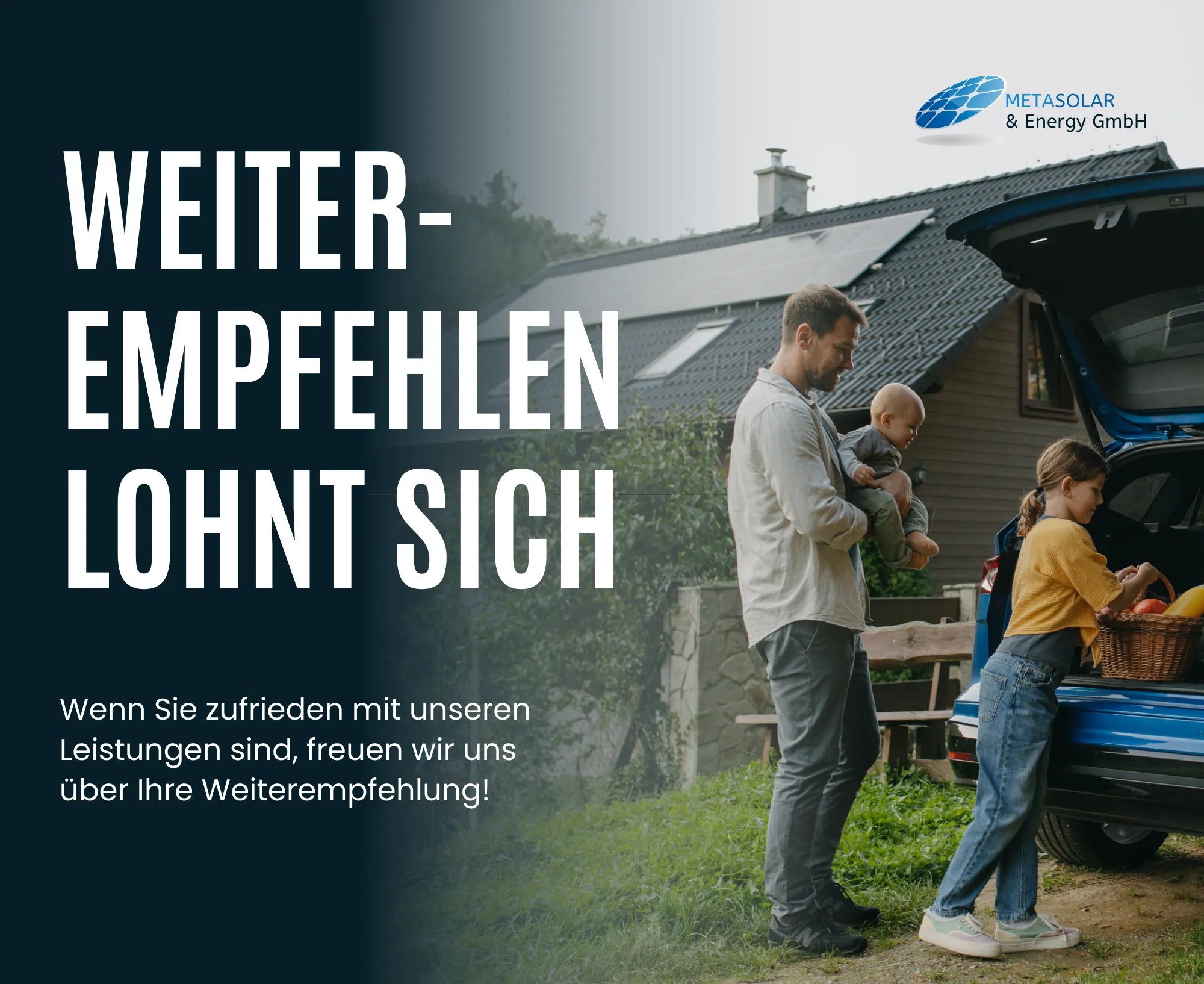 Weiterempfehlungsprogramm für Photovoltaik-Anlagen in Österreich – MetaSolar & Energy belohnt Kundinnen und Kunden mit 400 € Prämie für jede erfolgreiche Empfehlung
