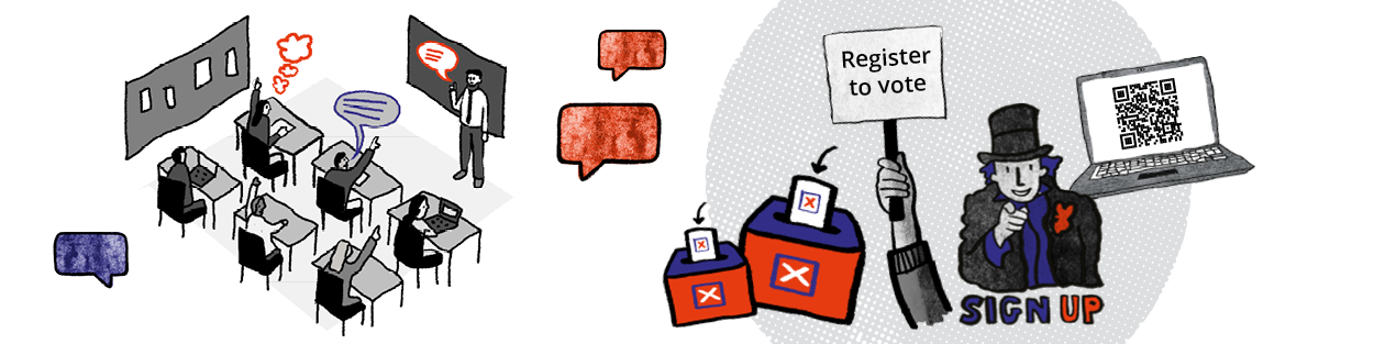Thumbnail representing the 3 Voter registration of our Exploring Elections: Teacher training.