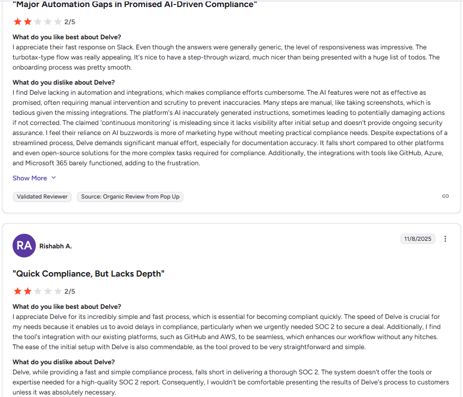 delve ai compliance automation