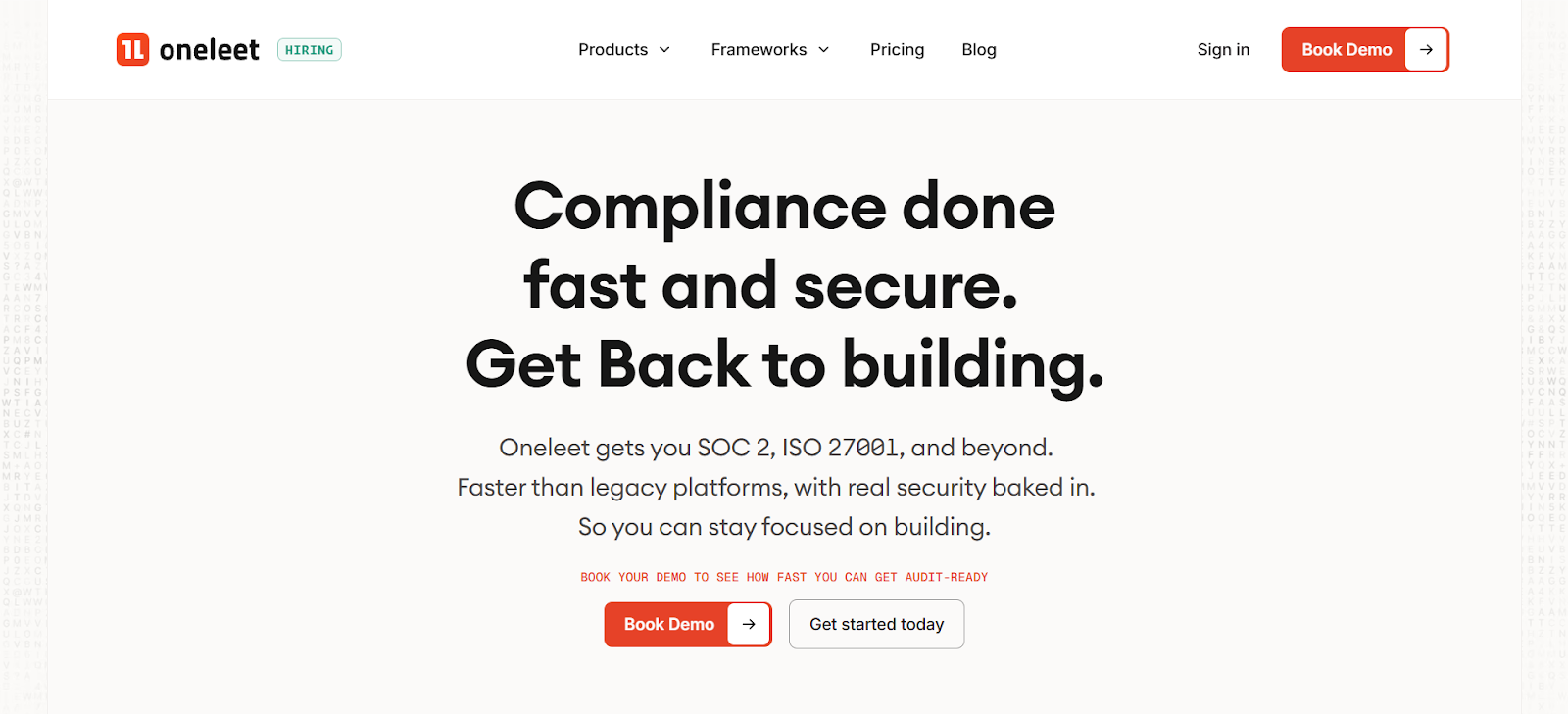 Oneleet vs Vanta: Oneleet Compliance
