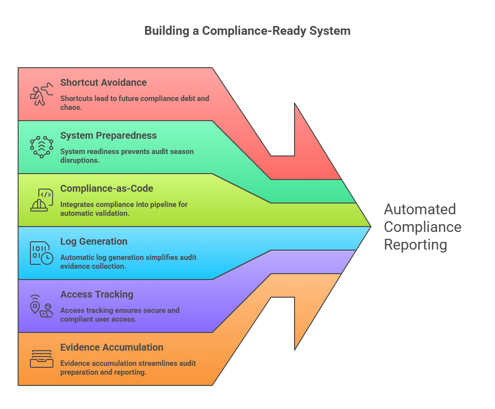 This image shows the basics of a compliance automation system