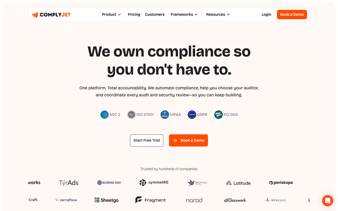 ComplyJet homepage