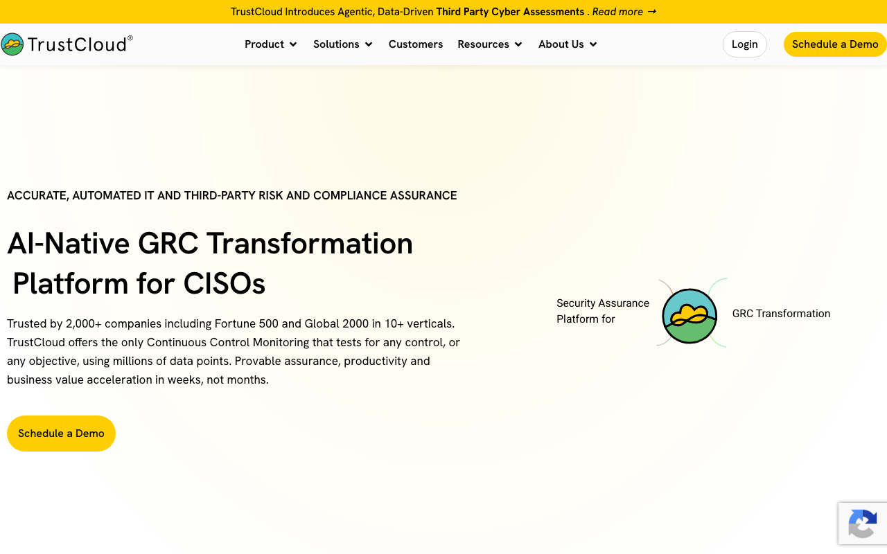 TrustCloud homepage