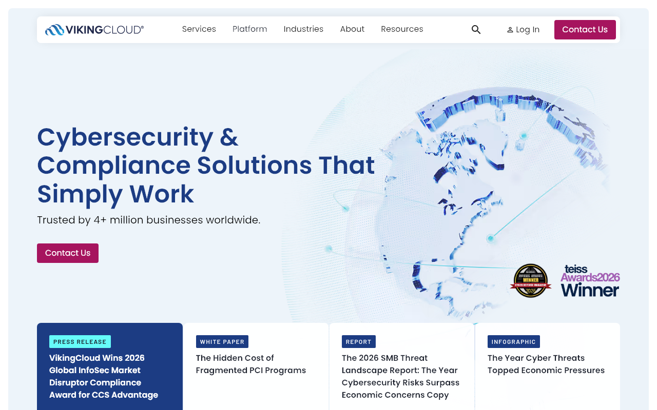 VikingCloud homepage
