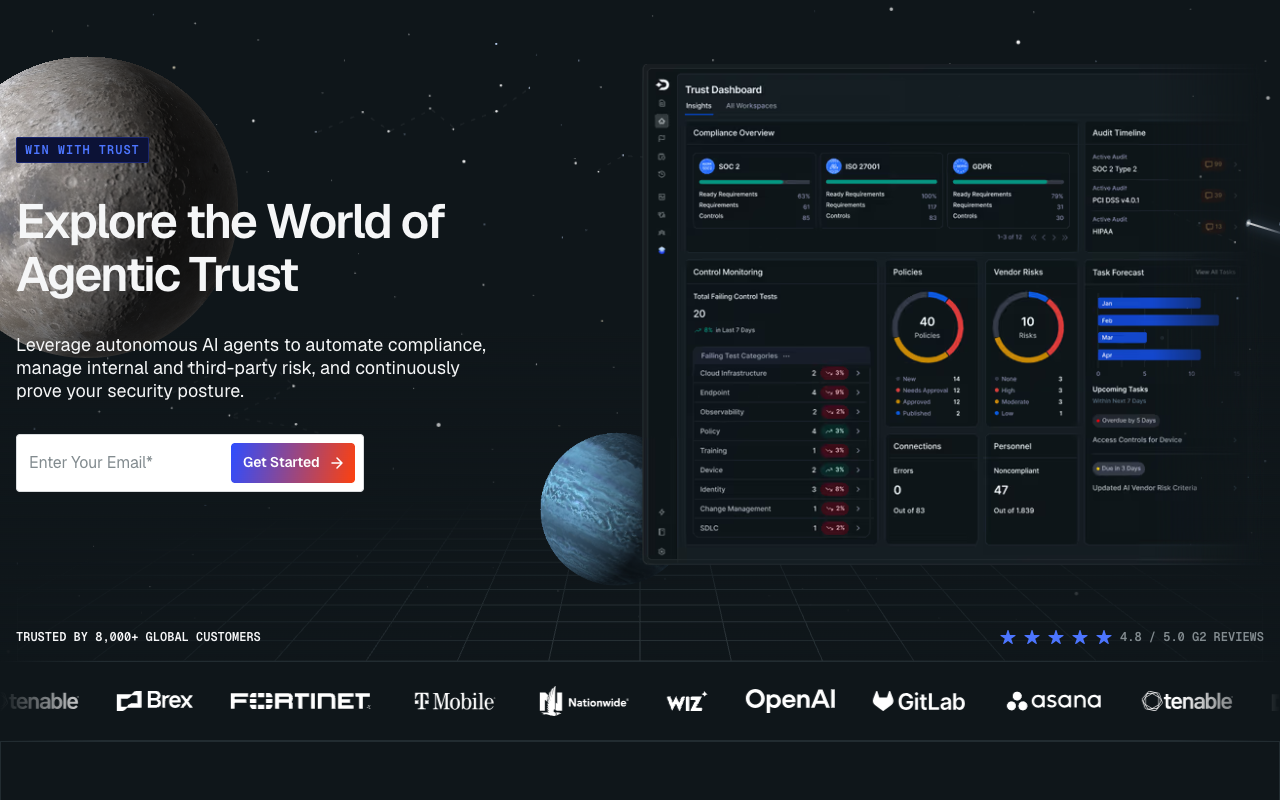 Drata homepage
