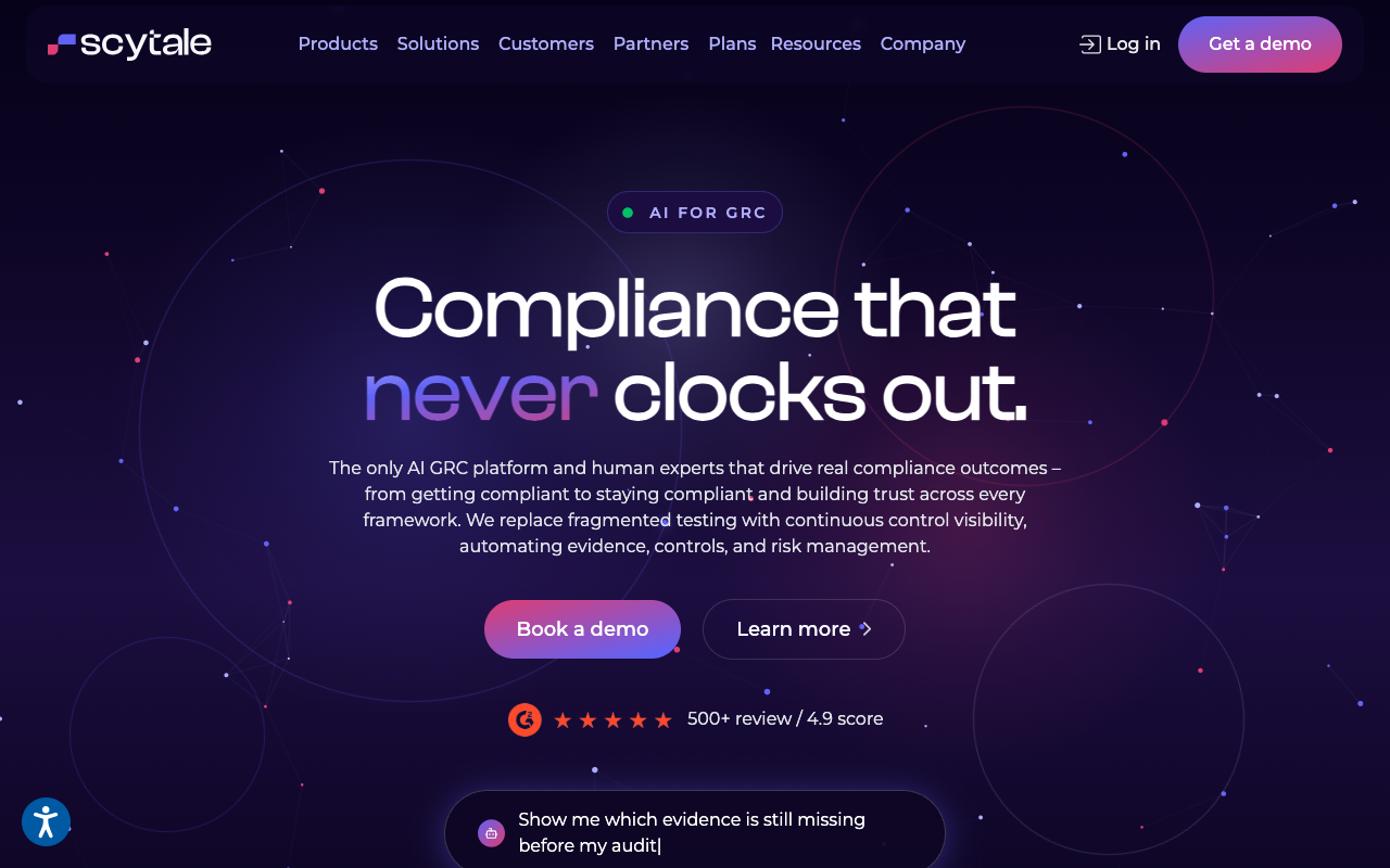 Scytale homepage