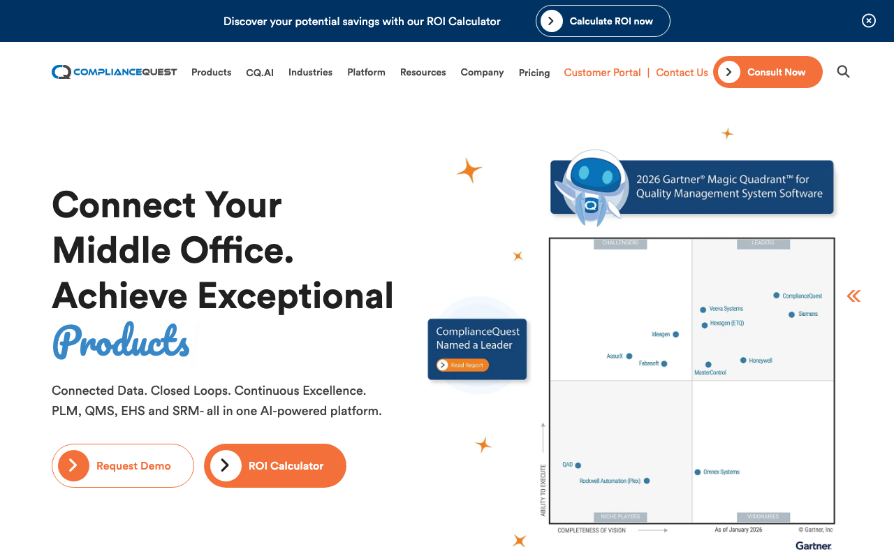 ComplianceQuest homepage