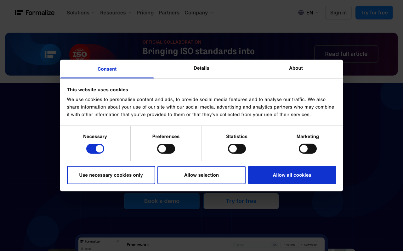 Formalize homepage