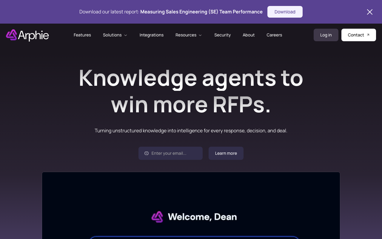 Arphie homepage