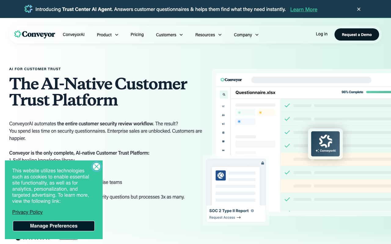 Conveyor homepage