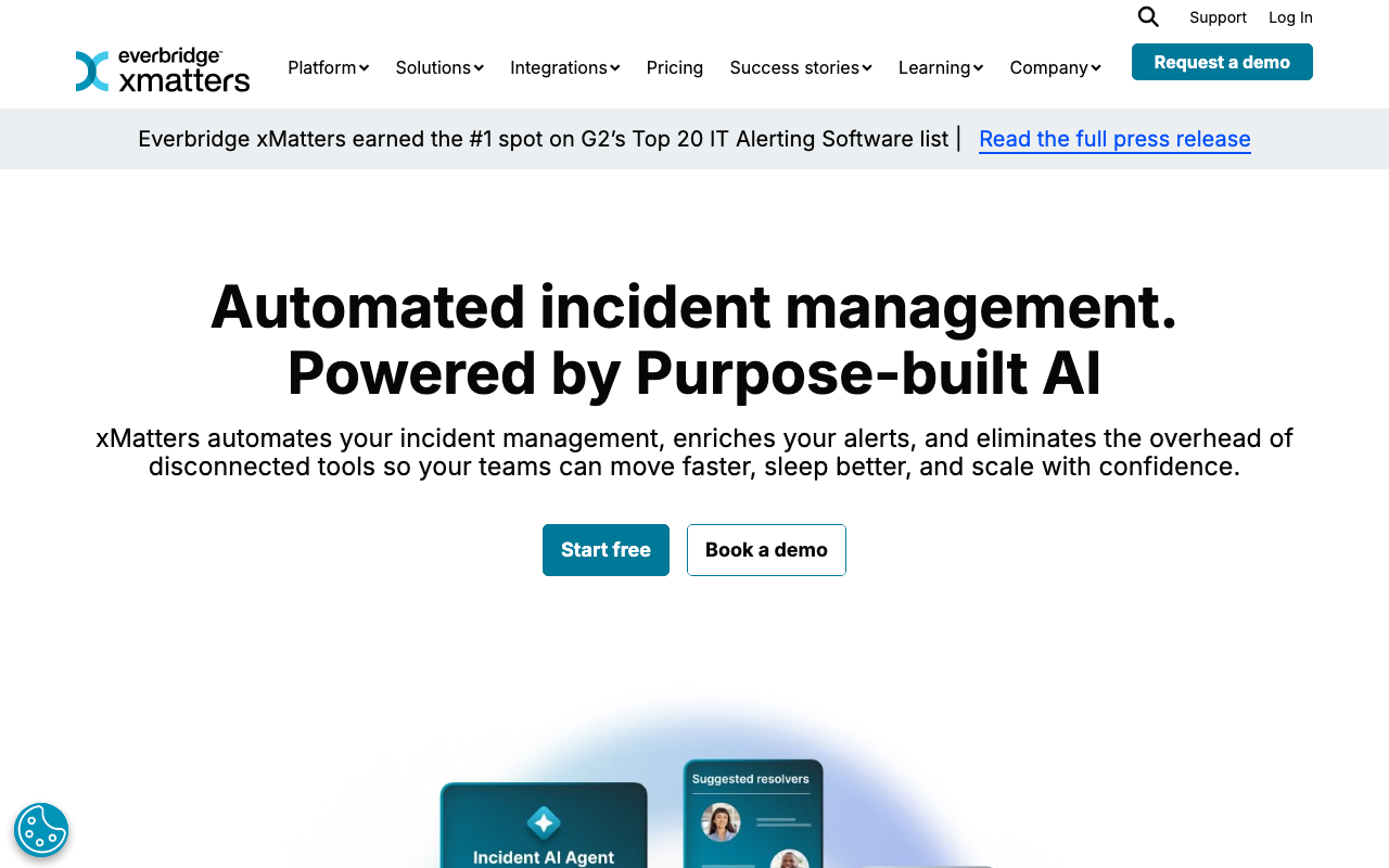 xMatters homepage