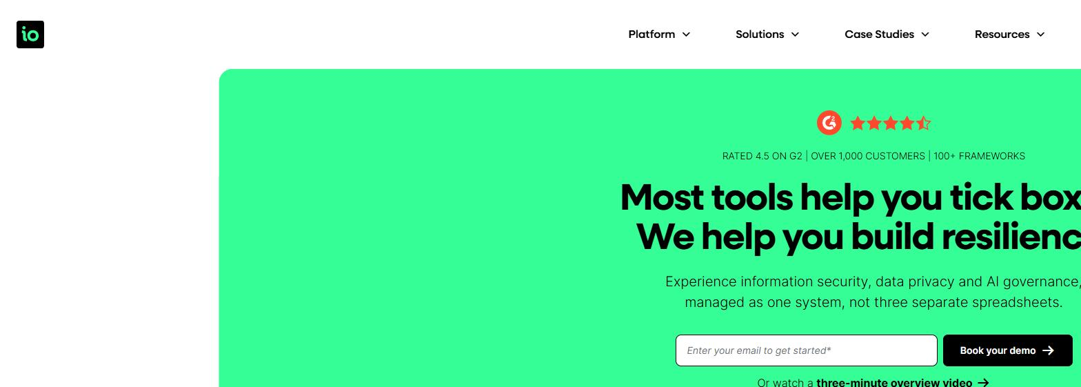 ISMS.online homepage