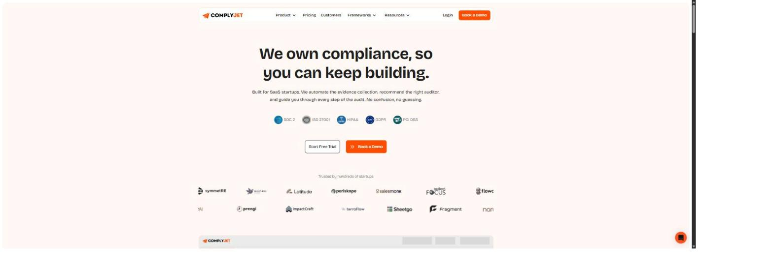 ComplyJet homepage