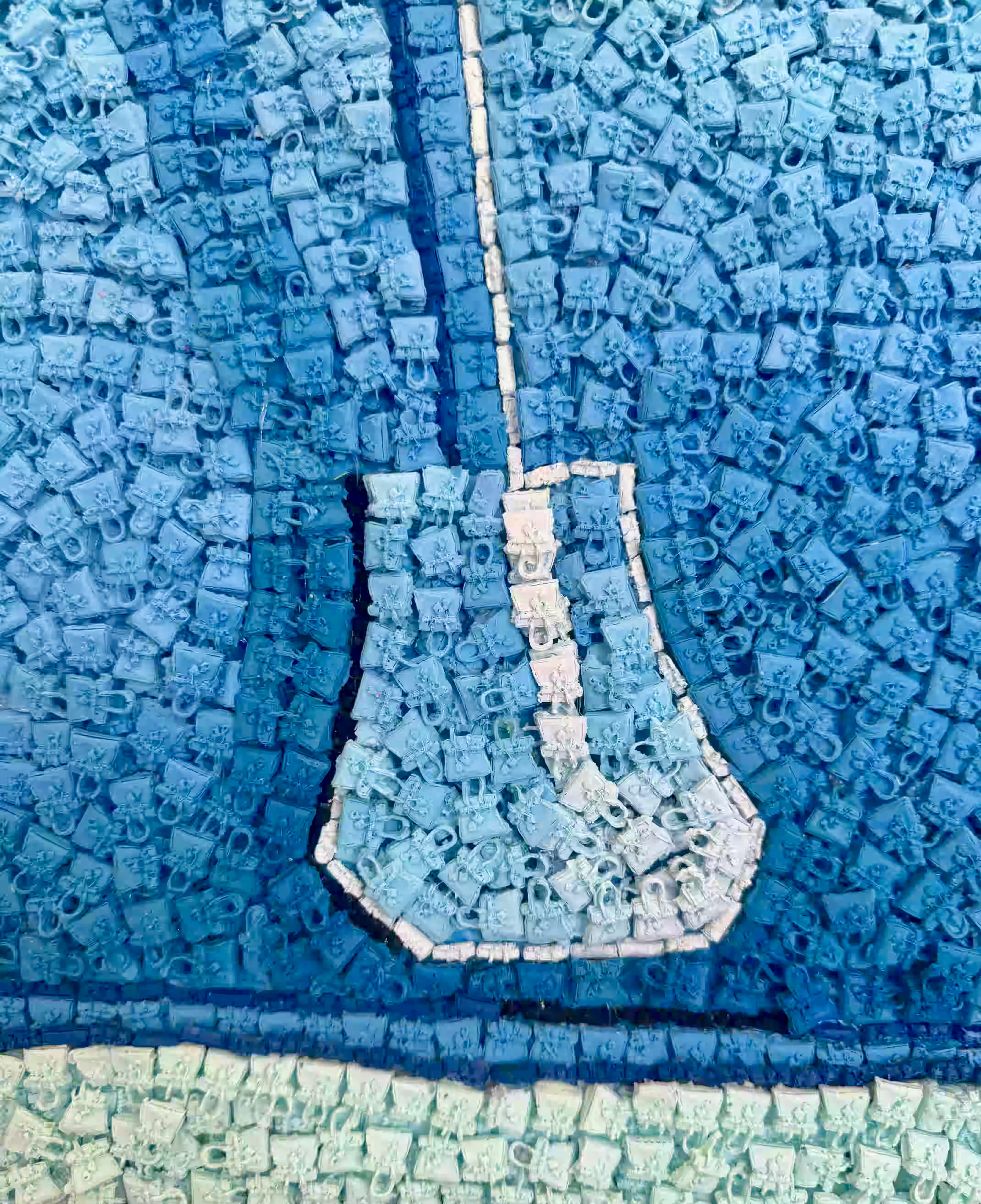 Carried Away Large Hermès Birkin bag mosaic by Kevin Champeny, view 3