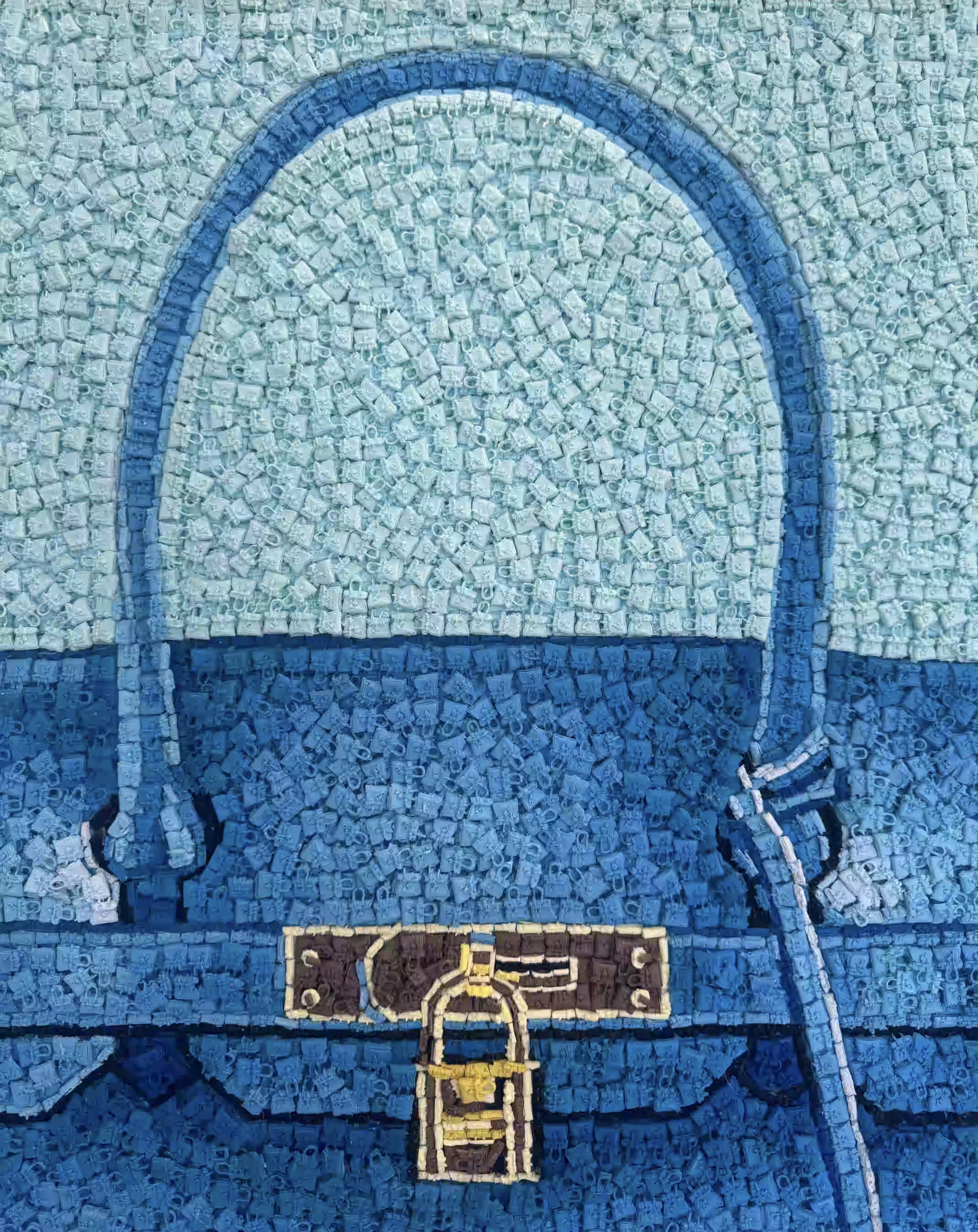 Carried Away Large Hermès Birkin bag mosaic by Kevin Champeny, view 4