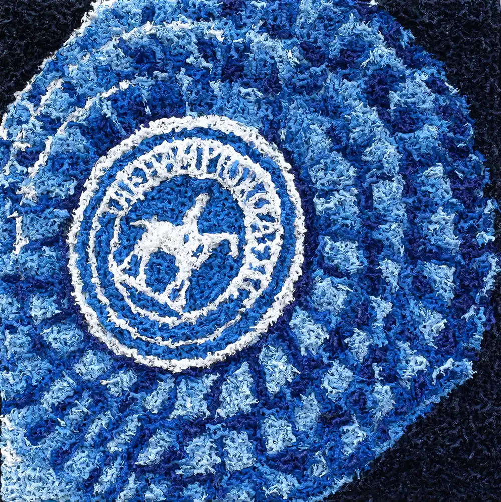 Best in Show mosaic by Kevin Champeny, 9,000 hand-cast horses
