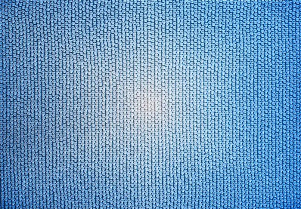 Blue Heaven mosaic by Kevin Champeny, 4,500 hand-cast skulls