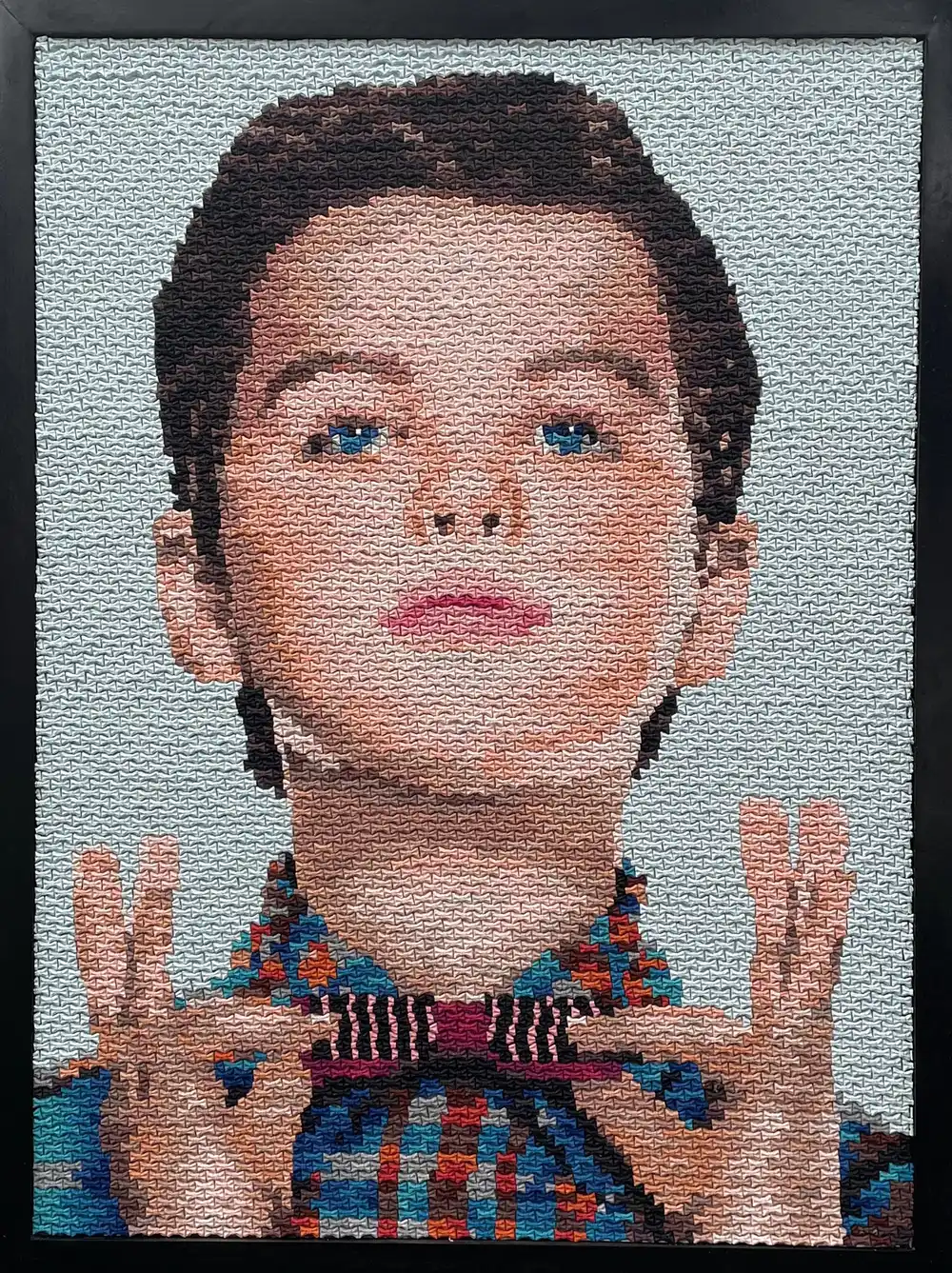 Sheldon mosaic by Kevin Champeny, 6,000 hand-cast bow ties