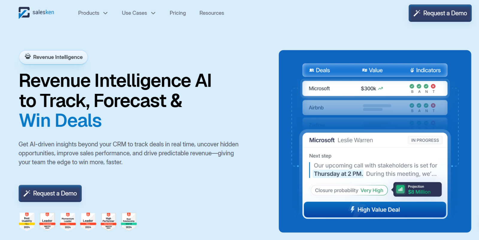 Salesken Best Revenue Intelligence Tools