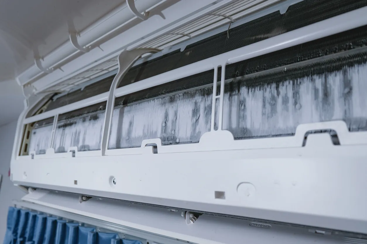Ice buildup inside air conditioner