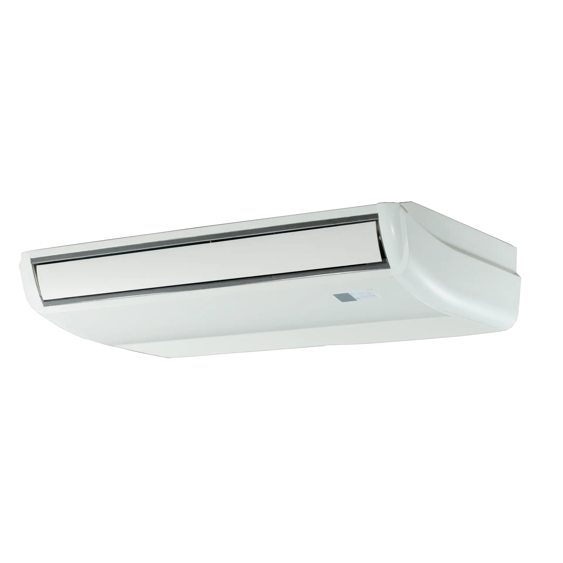 A white Air conditioner unit.