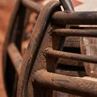 Detalhe da grade de proteção
