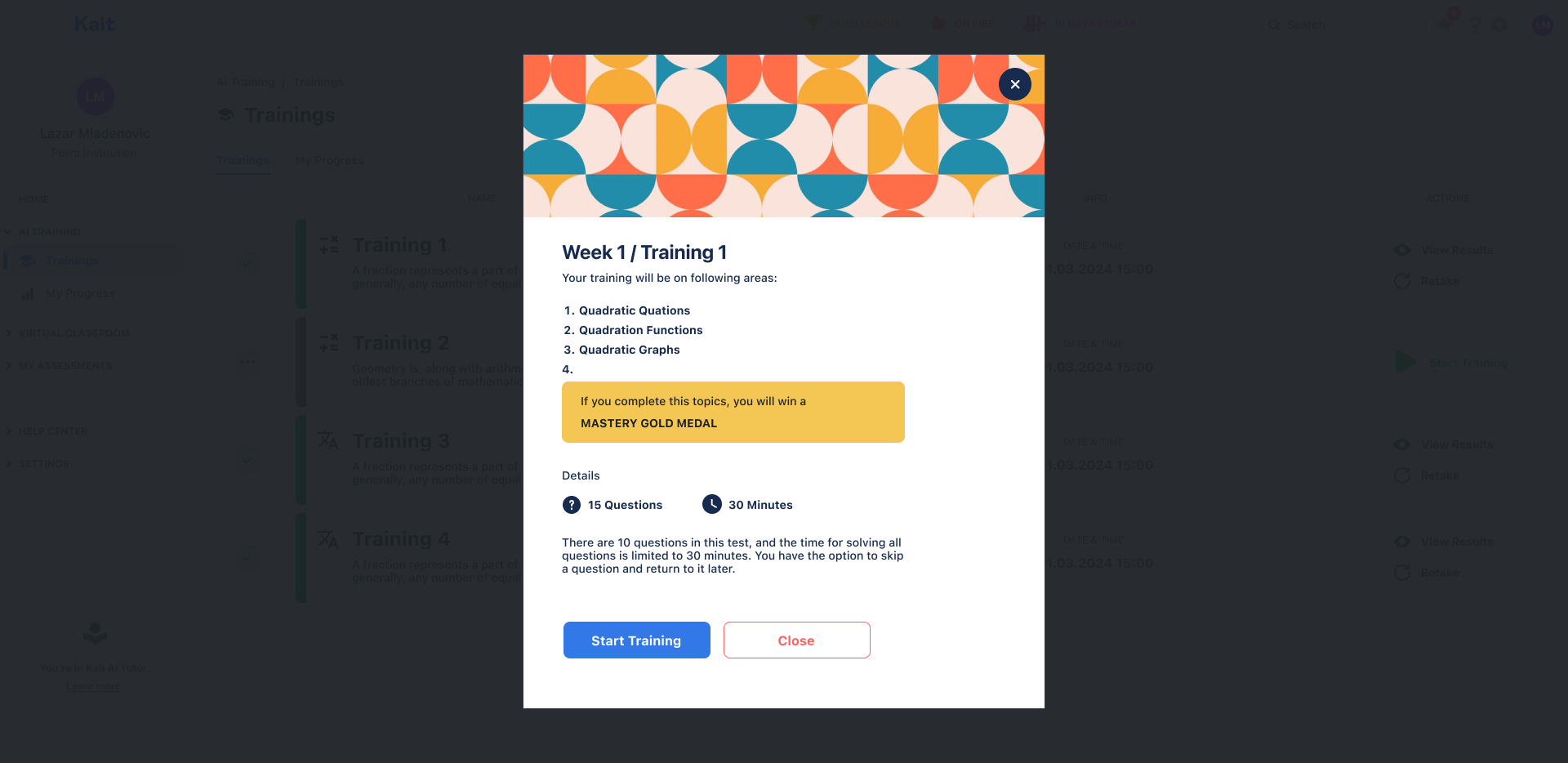 Adaptive Learning System
