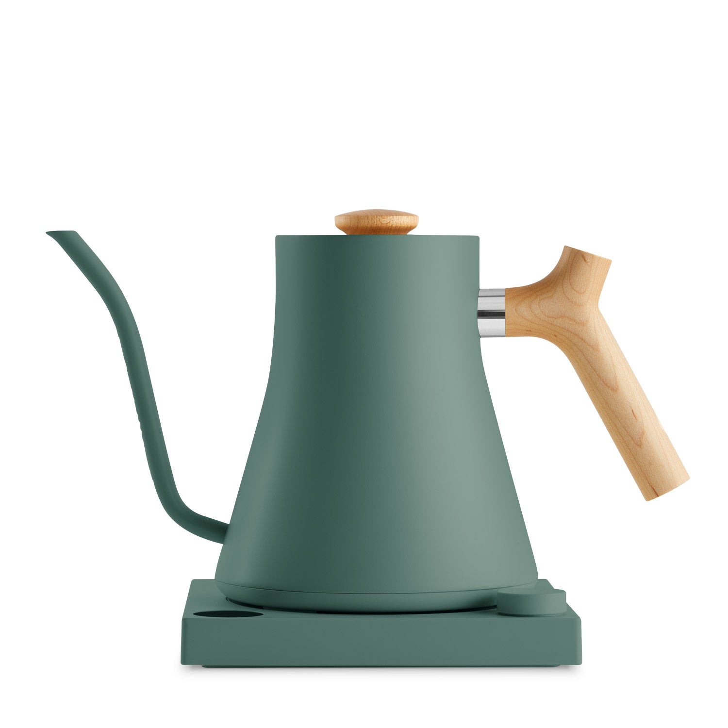 Fellow Stagg EKG Electric Pouring Kettle - 0.9 Litres | Smoke Green with Maple Handle (UK Plug)