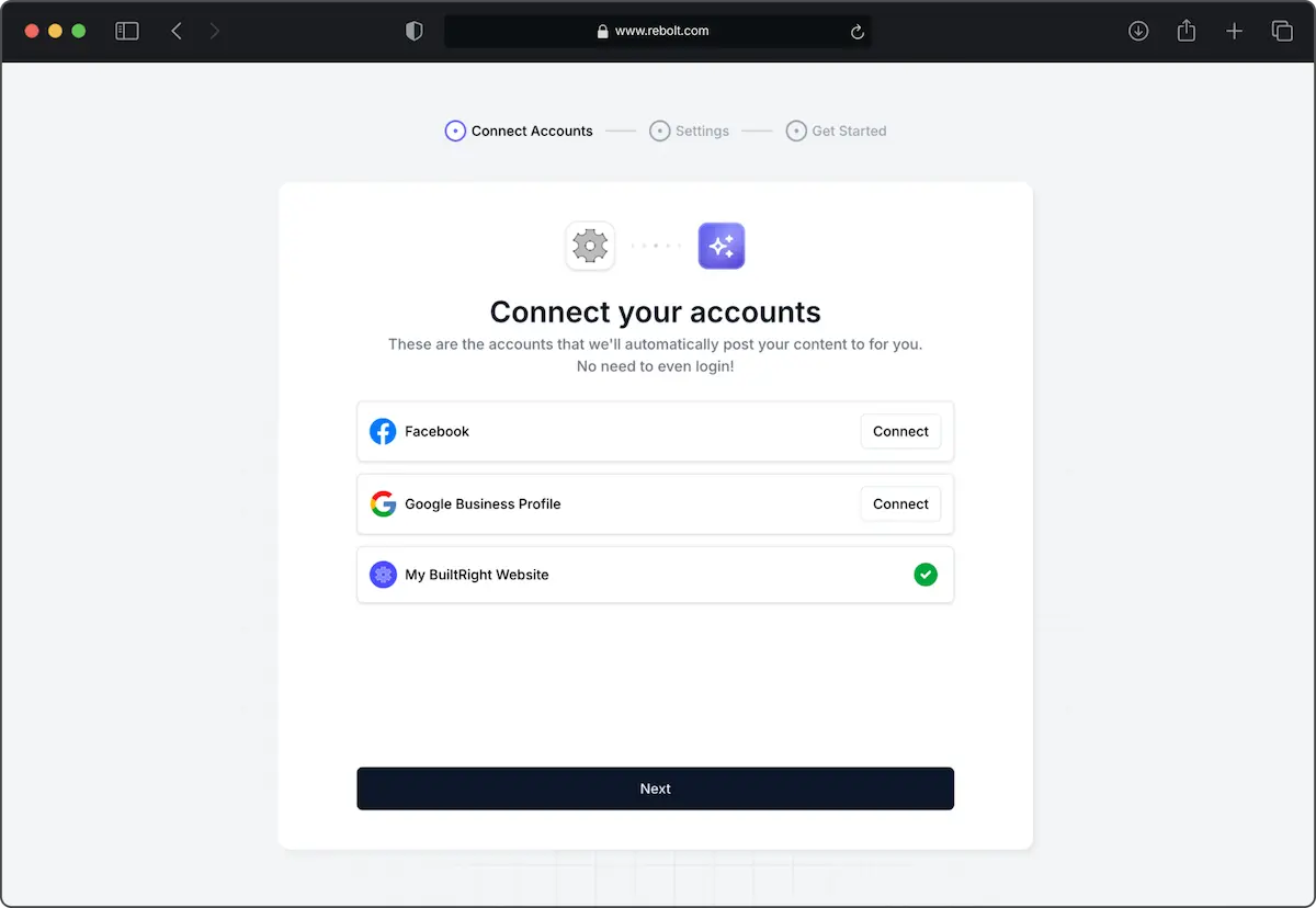 Connect your accounts