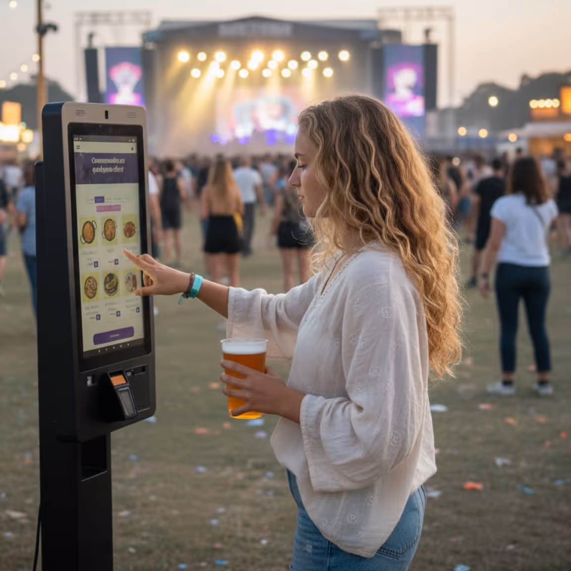 Encaissement autonome borne