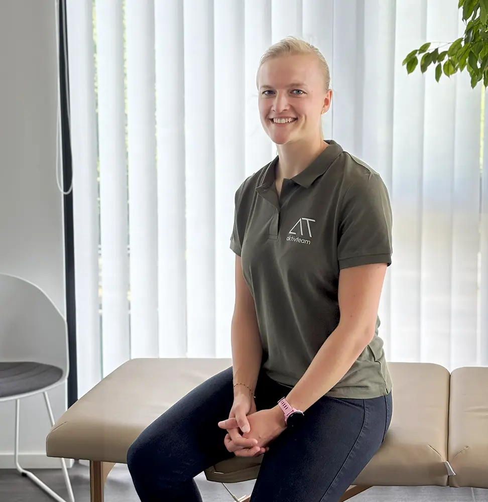 Julia vom aktivteam in der temporären Praxis