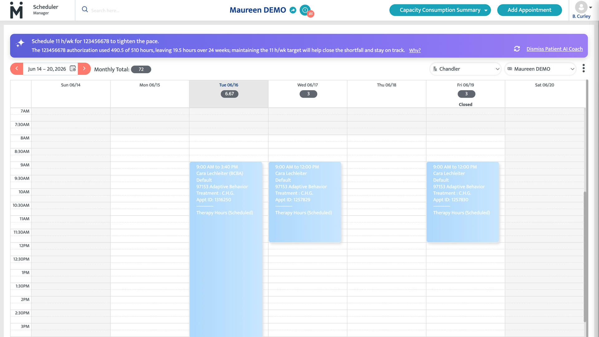 Dashboard mockup