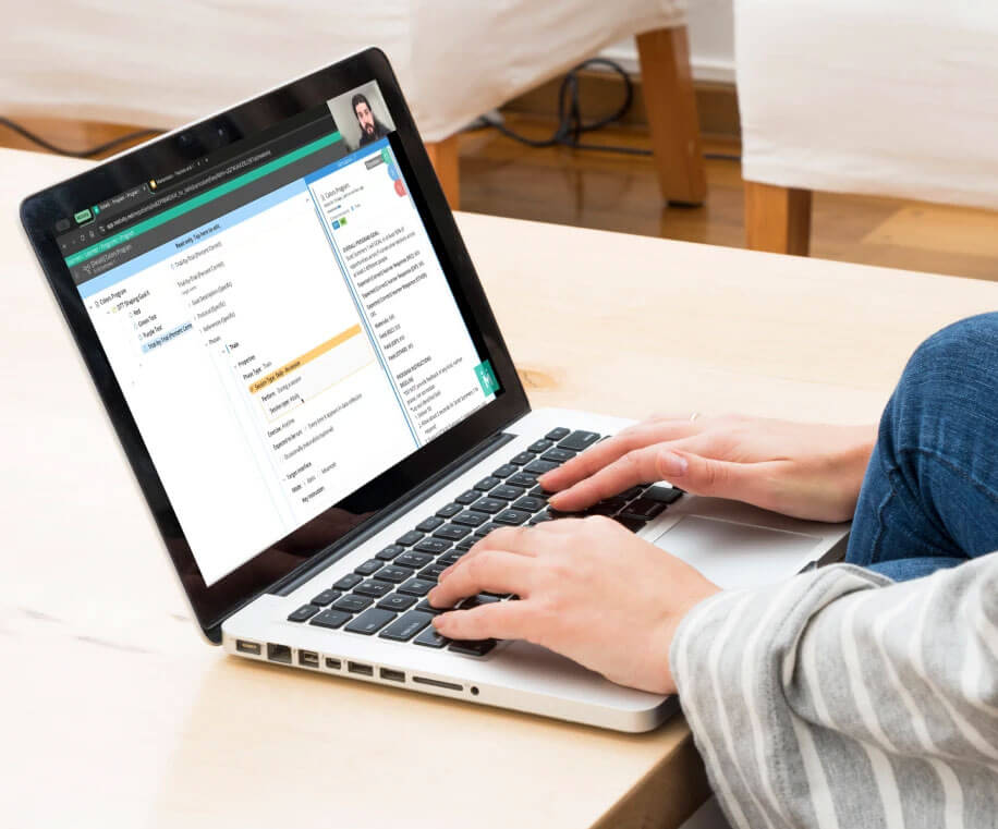 women using a laptop