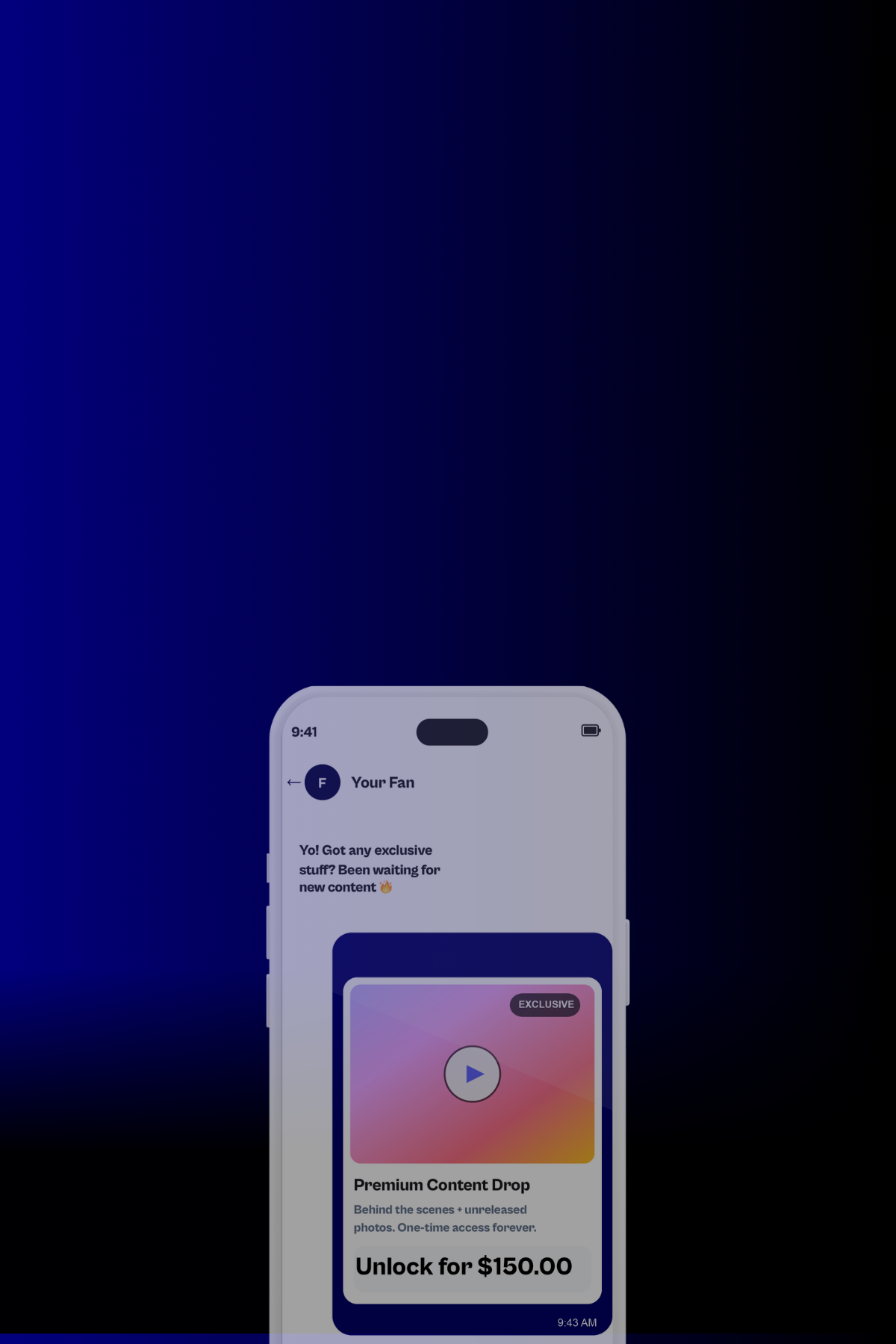 Earn money with Fangate! Content creator using Fangate