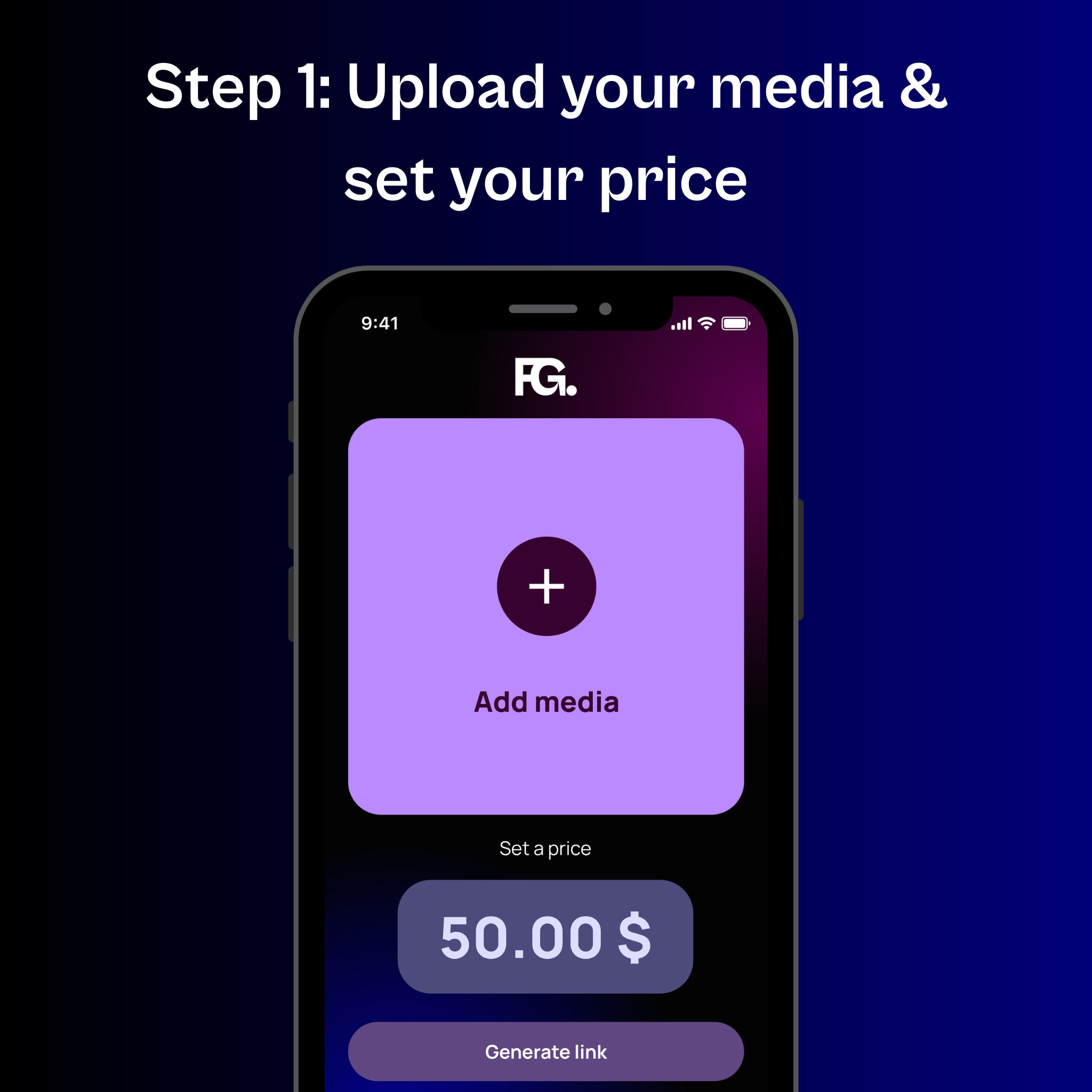 Get startet - step one! Step 1: Sign up using web or mobile