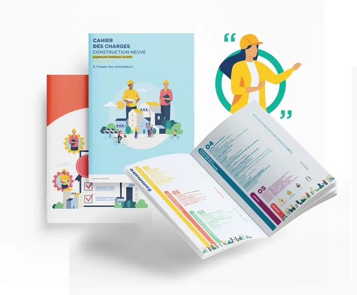 Brochures et livrets de communication Domofrance, stratégie conçue par l'agence EXI PUBLICITE.