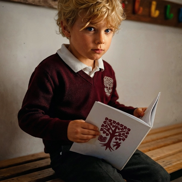 Spot vidéo publicitaire pour l'Ermitage International School combinant motion design et production audiovisuelle générée par IA